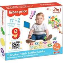 Fisher-Price Fisher Price Tak Çıkar Puzzle Şekiller Sayılar (2 Adet)