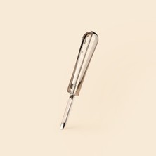 Matmel Metal Saplı Tırtıklı Oyacak Soyacak - Gri - 18 cm
