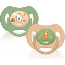Wee Baby Duo Simetrik Uçlu Emzik 0-6 Ay No:1 (4 Adet)