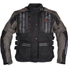 Venom Tourex Touring 4 Mevsim Motosiklet Montu Siyah Gri - Motodede