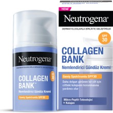 Neutrogena Collagen Bank SPF30 Nemlendirici Gündüz Kremi 50 ml 3 Adet