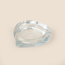 Matmel Glass Heart Cam Küllük - Şeffaf - 10 cm