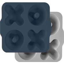Minik Xoxo Muffin Kalıbı Deep Blue Powder Grey