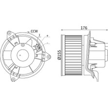 Mahle Depomix Kalorifer Motoru Focus 98-05 /connect 02-14