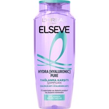 L'oréal Paris Elseve Hydra [hyaluronic] Pure Salisilik Asit Içeren Yağlanma Karşıtı Arındırıcı Şampuan 300 ml 3 Adet