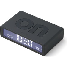 Lexon Flip Klasik Şarj Edilebilir Alarm Saat Koyu Gri