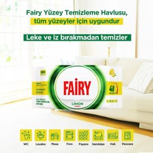 Fairy 100'LÜ Yüzey Temizlik Havlusu - Limon Yağı