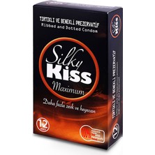 Silky Kiss Maximum 12'li Tırtıklı Prezervatif 4 Adet