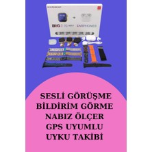 Zero Land Depomix Akıllı Saat Bluetooth Kulaklık Hediyeli Bildirim Görme Sesli Görüşme Çoklu Kordon