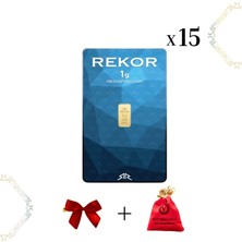 15 Adet 1 gr 24 Ayar Altın ( Rekor )