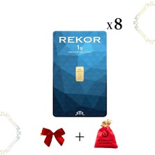 8 Adet 1 gr 24 Ayar Altın ( Rekor )