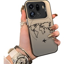 HONTINGA Oppo Find X9 Pro 5g ile Uyumlu Kılıfı Silikon Kenar Sert Arka Düşüme Önleyici Basitlik Anti Düşme Kamera Korumali Uçak Desen Telefon Kılıfı Kadın ve Erkek Için Uygundur K1-0714