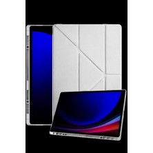 Armüz Samsung Galaxy X730 Tab S11 Kalemlikli Mars Tablet Kılıfı - Gri