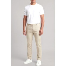 Boss Erkek Normal Bel Yandan Düğme Kapama Uzun Regular Fit Bej Pantolon 50561575-286