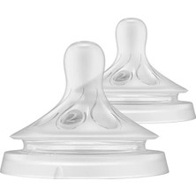 Philips Avent Doğal Tepkili 2'li Biberon Emziği 2 Numara (4 Adet)