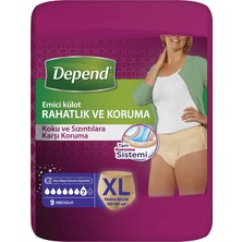 Depend Emici Külot Kadın Extra Büyük 9'lu 2 Adet