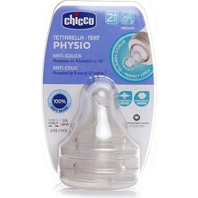 Chicco Yeni Wellbeing Biberon Emziği 2 Ay+ Orta Akış 2'li (4 Adet)