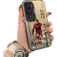 HONTINGA Vivo Y31 5g ile Uyumlu Kılıfı Silikon Kenar Sert Arka Düşüme Önleyici Basitlik Anti Düşme Kamera Korumali Cristiano Ronaldo Desen Telefon Kılıfı Kadın ve Erkek Için Uygundur K1-0712