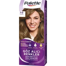 Palette Göz Alıcı Renkler 7-0 Kumral Saç Boyası 110 ml 5 Adet