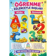 Karatay Yayınları Çizgilerle Çizerek Alfabe ve Matematik Öğrenme Kitapları