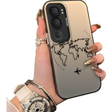 HONTINGA Vivo Y31 5g ile Uyumlu Kılıfı Silikon Kenar Sert Arka Düşüme Önleyici Basitlik Anti Düşme Kamera Korumali Uçak Desen Telefon Kılıfı Kadın ve Erkek Için Uygundur K1-0714