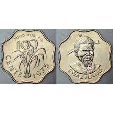 Banknoting Swaziland 10 Cent 1975 Fao Hatıra. Ça.
