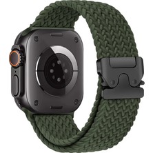 MMP Shop Apple Watch 10 / 11 42MM 41 / 40 / 38 mm Uyumlu Series 9/8/7/6/5/4/3/se Örgü Esnek Paraşüt Tokalı Spor Kordon