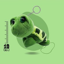 theKAM Peluş Anahtarlık - Kaplumbağa, 10 Cm (ÇANTA KOLYESİ, DİKİZ AYNASI SÜSÜ, PELUŞ OYUNCAK)
