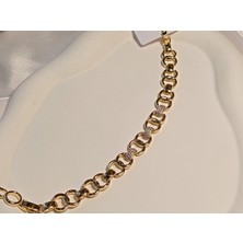 Halka Detaylı Zirkon Taşlı Xuping Jewelry Vip Bileklik 17-19 cm