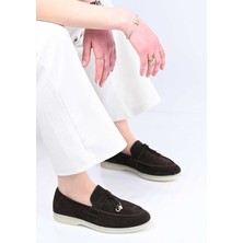 Bestello Bağcıksız Püskül Detaylı Kauçuk Taban Hakiki Deri Loafer 343-166-034 Kadın Ayakkabı