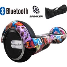 Citymate Smart Balance Elektrikli Kaykay Hoverboard Çanta Hediyeli Bluetooth Hoparlörlü Desenli