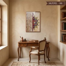 Akıllı Kağıt Cam Görünümlü Yapışkanlı Tablo Dini (Model- 88)