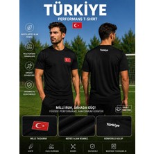 Sidas Türkiye Milli Takım Yetişkin Siyah Euro 2025/26 Sezon Özel Tasarım Forma Tişört (F01)