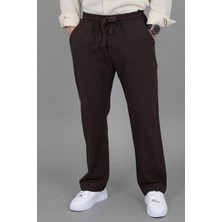 Stil Kombin Yıkamalı Keten Baggy Pantolon Spr 2313_0445
