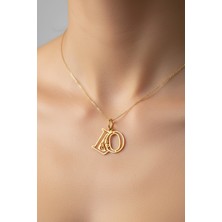 Tabitela 14 Ayar Altın Kolye Ucu Harf L&o   GM12980 1 gr