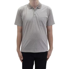 Santa Fistan Store Erkek Desenli Klasik Kesim Rahat Kalıp Tek Cepli Polo Yaka T-Shirt