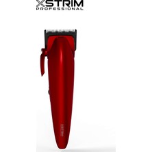 Xstrıme Xs Prime Profesyonel Clipper Red | Sessiz, Güçlü, Şarjlı Saç Kesme Makinesi