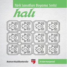 Aydogan's Halı - Türk Sanatları Boyama Serisi (20 Adet Kartpostal)