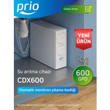 Prio CDX600 Praktic Tanksız Direkt Akışlı Otomatik Yıkamalı Pompalı Su Arıtma Cihazı