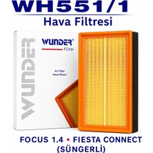Fıat - Alfa Romeo - Opel - Chevrolet - Cıtroen - Peugeot - Lancıa - Ford Wunder Wh 551/1 Hava Filtresi