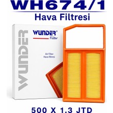 Fıat - Alfa Romeo - Opel - Chevrolet - Cıtroen - Peugeot - Lancıa - Fıat 500X / 500L / Doblo / Fıorıno / Qubo / Opel Combo / Peugeot Bıpper / Cıtroen Nemo Wunder Wh 674/1 Hava Filtresi
