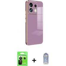 Marsilyan™- Redmi Note 13 Pro 5g Kılıf Yankı Serisi - Siyah Joko Magic 5d Cam + Raze Metal Kamera Lens - Sh