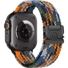 MMP Shop Apple Watch 11 / 10 46MM 49 / 45 / 44 mm Uyumlu Series 9/8/7/6/5/4/3/se Örgü Esnek Paraşüt Tokalı Spor Kordon