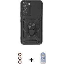 İlk El Grup Pilelistore™ Galaxy S23 Kılıf Ahenk Klasik - Siyah Joko Magic 5d Cam + Metal Kamera Lens - Kı