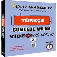 Aydogan's Tasarı Tyt Dgs Kpss Aless Msü Türkçe Cümlede Anlam Video Ders Notları