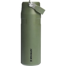 Stanley 0,70 Lt Haki Flip Straw Pipetli Termos Bardak BPA İçermeyen Kolay Temizlenebilir Tasarım