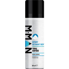M Man Tıraş Köpüğü Sport Seyahat Boy 50 ml 3 Adet