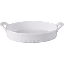 Touch Me Porselen Oval Fırın Kabı 28 cm 4 Adet