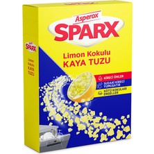 Asperox Sparx 1.5 kg Limon Kokulu Kaya Tuzu Kirleri Önleyen ve Sudaki Kirciyi Yumuşatan Ürün