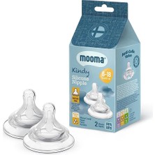Mooma Kindy Biberon Ucu 2li 6-18 Ay Orta Akış